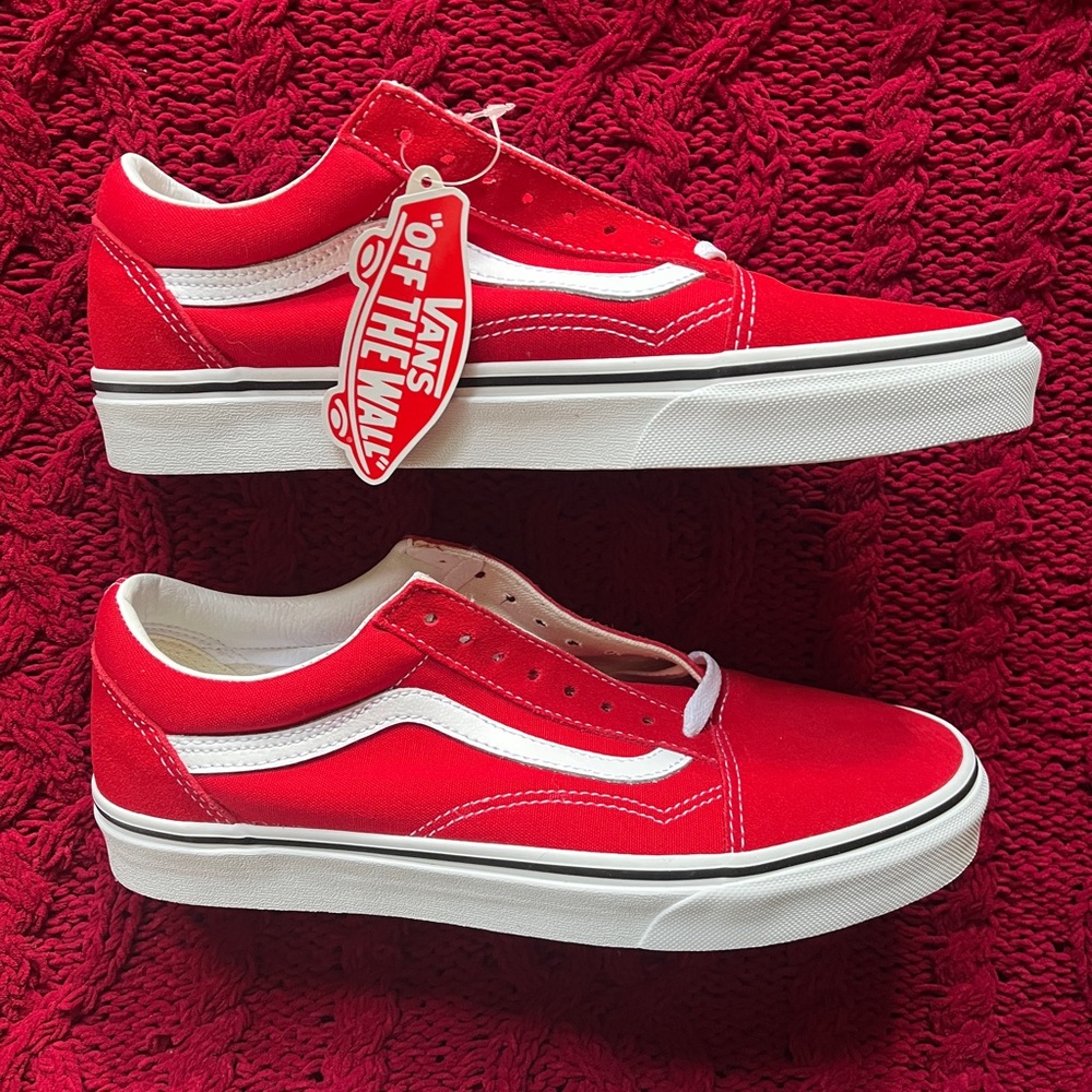 Red Classic Vans NWT